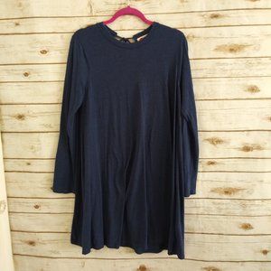 Free People Beach Long Sleeve Open Back Dress